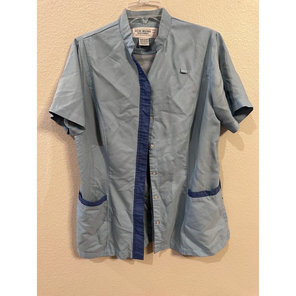 Disney Worldwide Services Uniform CAST MEMBER Top‎ Light Blue Work Staff Costume